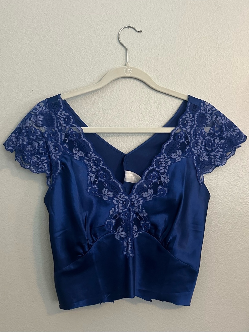 Vintage Royal Blue Lace Top